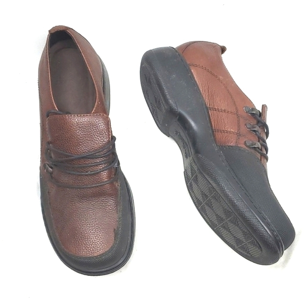 Dansko Black and Brown Leather Loafer
